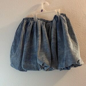 Vici Denim Blue Women’s Bubble Skirt